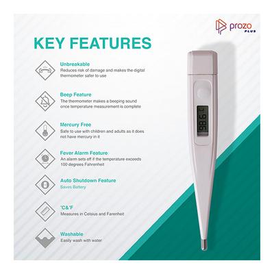 Prozo Plus Digital Thermometer - Health Monitors And Equipment