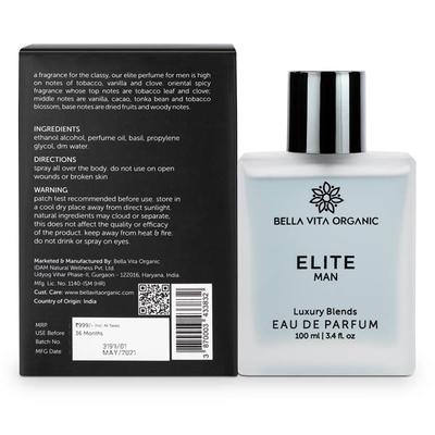 Bella Vita Organic Elite Perfume 100 ml - Men Perfumes (Edt/Edp)