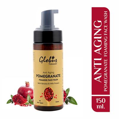 Globus Naturals Anti - Ageing Pomegranate Foaming Fruit Face Wash 150 ml - Face Wash & Cleansers