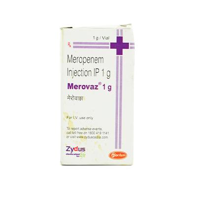 MEROVAZ 1gm Injection 1's - Bacterial Infections-OBL