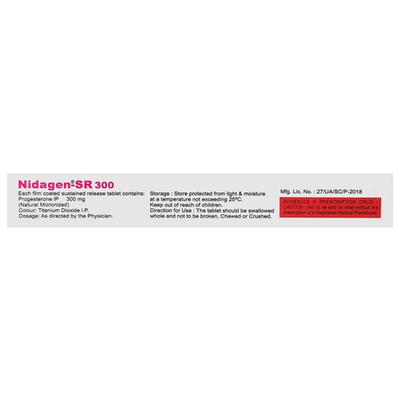 Nidagen SR 300mg Tablet 10'S - Hormonal Therapy-Oes