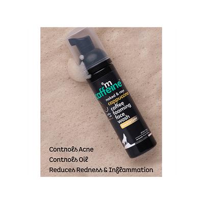 mCaffeine Anti Acne Coffee Foaming Face Wash - Oil & Pimple Control Cleanser with Cinnamon & Vitamin E 75ml - Face Wash & Cleansers