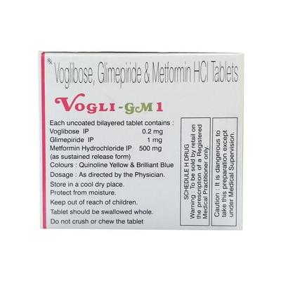Vogli Gm1 Tablet 10'S - Diabetes-Ant