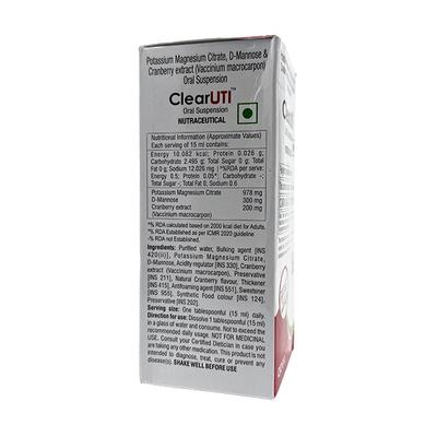 CLEAR UTI SUGAR FREE Oral Suspension 100ml - Kidney Disease/Stones-Oth
