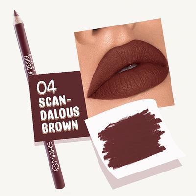 Mars Edge of Desire Lip Liner - 04 Scandalous Brown 1.4 gm - Lip Liners