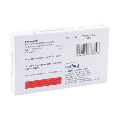 TEXIFEN 500 Tablet 10's - Fungal Infections-Anf