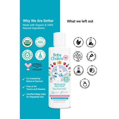 BabyChakra Moisturizing Baby Wash 200 ml - Baby Body Wash
