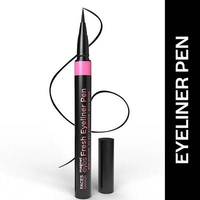 Faces Canada Magneteyes Fresh Eyeliner Pen - Black, All - Day Waterproof & Smudgeproof 1 ml - Eyeliners