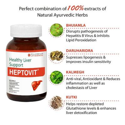 Millennium Lyf Sciences Heptovit Ssoftgels 60's - Pure Herbs