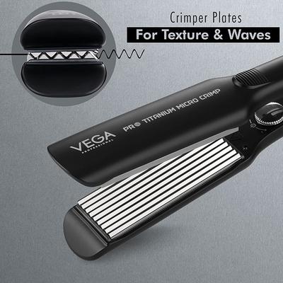Vega Professional Pro Titanium Micro Crimp Hair Crimper (VPPMS-10) 1's - Rollers & Curlers