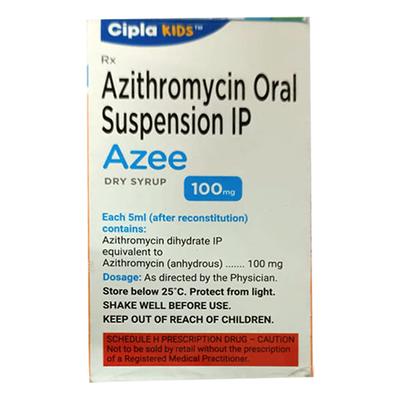 Azee 100mg Peppermint Flavour Dry Syrup 15ml - Bacterial Infections-Mac