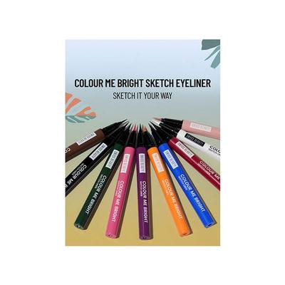 Swiss Beauty Colour Me Bright Sketch Eyeliner-Black Beauty 0.7 ml - Eyeliners
