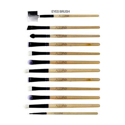 Allure makeup brush set with bag (Pack of 19) 1's - Face Brush