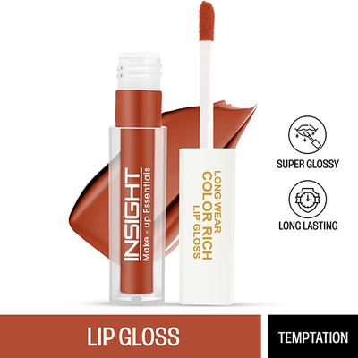 Insight Cosmetics Long Wear Color Rich Lip Gloss - Temptation 4 ml - Lip Glosses