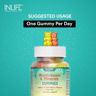 Inlife Multivitamin & Minerals Gummies - Lemon & Strawberry 30's - Multi-Vitamins