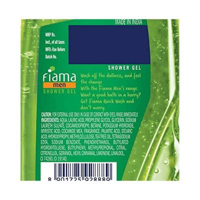 Fiama Men Shower Gel Quick Wash Body Wash with Skin Conditioners for Moisturised Skin bottle 250 ml - Shower Gels & Body Wash