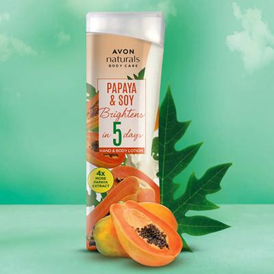 Avon Naturals Papaya And Soy Hand & Body Lotion 200 ml - Lotions & Creams