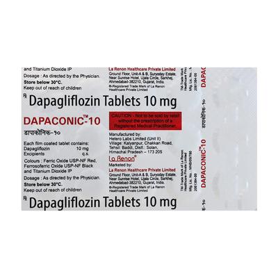 DAPACONIC 10 Tablet 15's - Diabetes-Ant
