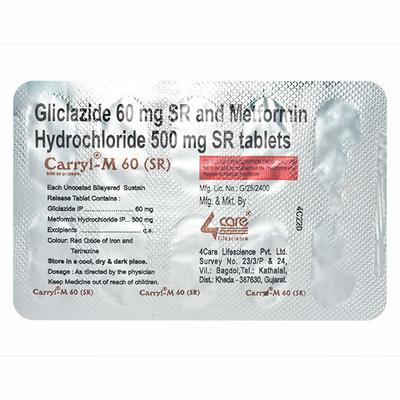 CARRYL M SR 60mg Tablet 10's - Diabetes-Ant