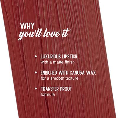 SUGAR Cosmetics Mettle Matte Lipstick - 01 Athena (Red Terracotta) 3.6 gm - Lipsticks