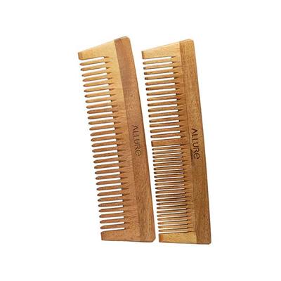 Allure Wooden Neem Comb (CD-01+CR-01) 1's - Hair Combs