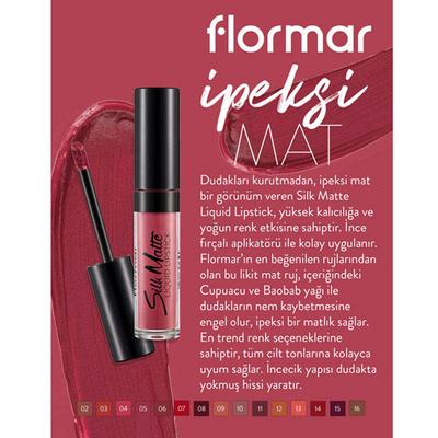 Flormar Silk Matte Liquid Lipstick 005 Autumn Timber 4.5 gm - Liquid Lipsticks