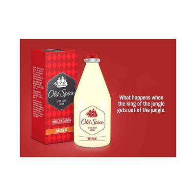 Old Spice After Shave Lotion - (Musk) 100 ml - Aftershave Lotion