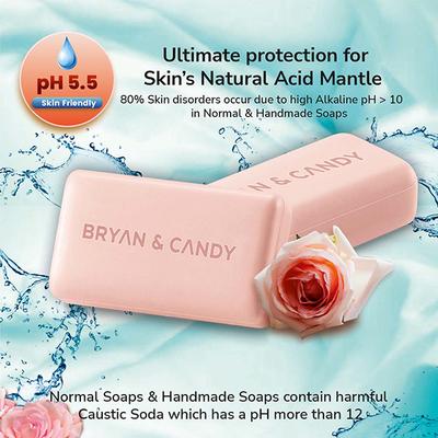 Bryan & Candy Delicate Rose Bathing Bar 230 gm - Soaps