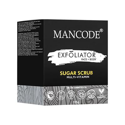 Mancode Multi Vitamin Sugar Face and Body Scrub 125 gm - Scrubs & Exfoliants