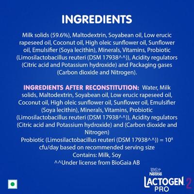 Nestle LACTOGEN PRO 2 Follow Up Formula with Probiotic L.reuteri After (After 6 to 12 months) 400 g - Baby And Infant Supplements