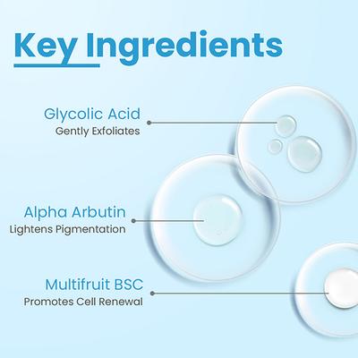 FCL AHA Lightening Gel GHQ Glycolic Acid Treats Hyperpigmentation, Reduce Dark Spots 15 ml - Scrubs & Exfoliants