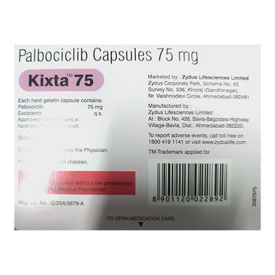 KIXTA 75 Capsule 7's - Cancer Oncology-Tar