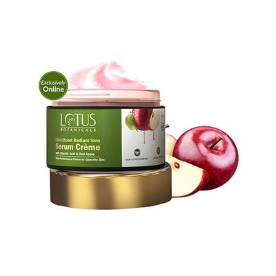 Lotus Botanicals GlycoBoost Radiant Skin Serum Creme with Red Apple & Glycolic Acid 50 gm - Face Moisturizers