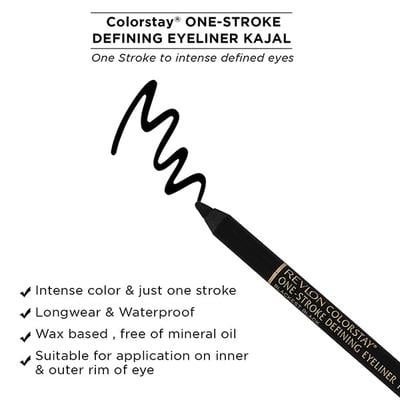 Revlon One-Stroke Defining Eyeliner Kajal - Hot Fudge 1.2 Gm - Eyeliners