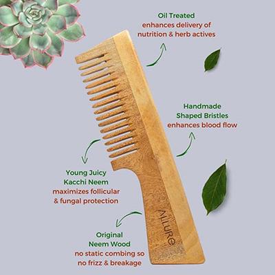 Allure Wooden Neem Comb (CD-02) 1's - Hair Combs