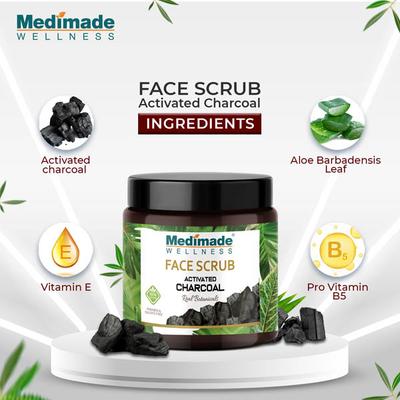 Medimade Activated Charcoal Face Scrub (Pack of 2) 1's - Scrubs & Exfoliants