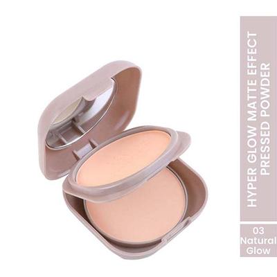 Half N Half Hyper Glow Matte Effect Pressed Compact Powderatte Flawless Finish-Natural Glow 20 gm - Compact Powder