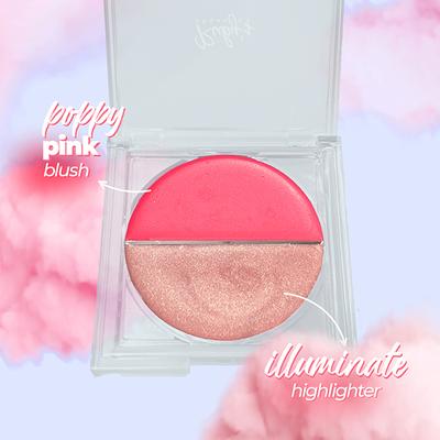 Ruby'S Organics Creme Blush Duo - Illuminate + Poppy Pink 9gm - Face Palettes