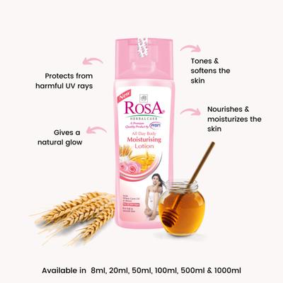 Rosa All Day Body Moisturising Lotion 1000 ml - Lotions & Creams