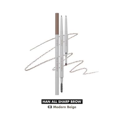 Rom&Nd Han All Sharp Brow C3 Modern Beige 0.24 gm - Eyebrow Pencils & Enhancers