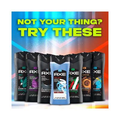 Axe Sports Blast 3 In 1 Body Face & Hair Wash for Men Long-Lasting Fragrance 400 ml - Shower Gels & Body Wash