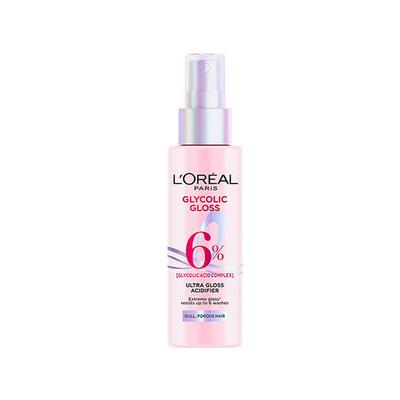 Loreal Paris Glycolic Gloss Acidifier Spray, With Glycolic Acid, For Lasting Shine 100 ml - Hair Serums
