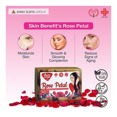 Kesh Nikhar Soap - Rose Petal (Pack of 4 x 125 gm) - Soaps
