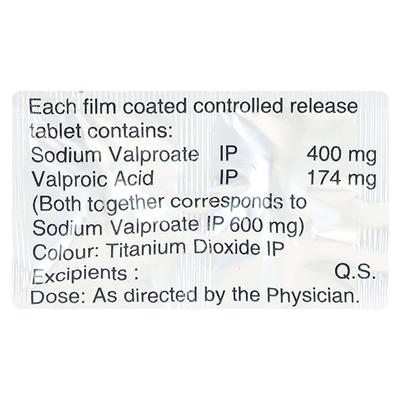 VALPROL CR 600mg Tablet 10's - Epilepsy/Convulsion-Ant