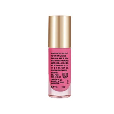 Lakme 9 To 5 Primer + Gloss Nail Color Pink Pace 6 Ml - Nail Polish