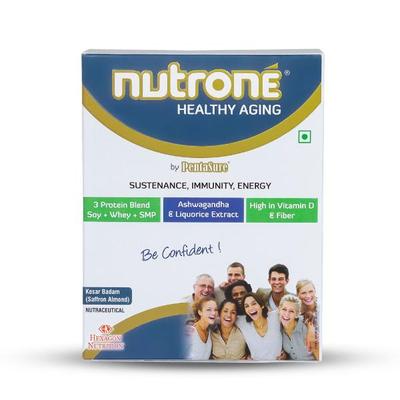 Nutrone Healthy Aging Powder - Kesar Badam Flavour 300gm - Daily Health Drinks