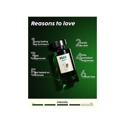 PLIX Mood Range Serene Perfume for Calm Vibes - Perfect for Travel & Day Out, Long Lasting Fresh Conifer Pine & Jasmine Fragrance 100 ml - Perfumes (Edt/Edp)