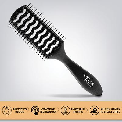 Vega Professional Vent Hair Brush For Men & Women, Ideal For Wet & Dry Hair, (Vpphb-08) - Hair Brushes