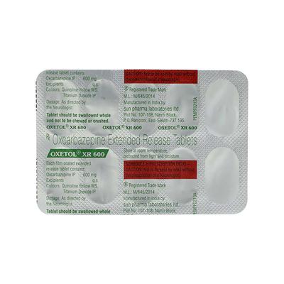 Oxetol XR 600mg Tablet 10'S - Epilepsy/Convulsion-Ant