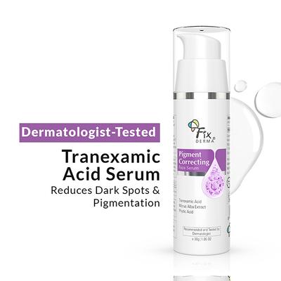 Fixderma 3% Tranexamic Acid Serum, Pigment Correcting Serum Hyperpigmentation and Acne Spots 30 gm - Face Serum